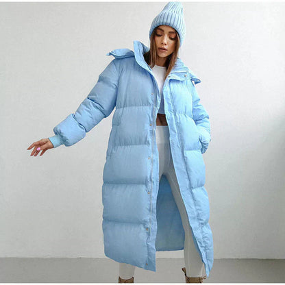 Doudoune Larga Con Capucha Ajustable Para Mujer | Ideal Para El Invierno