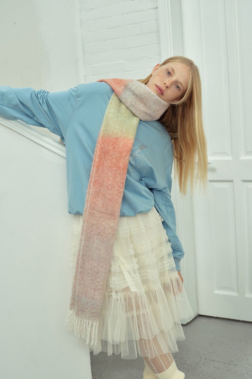 Bufanda Con Diseño Degradado Para Adultos | Ideal Para Uso Casual Y Viajes