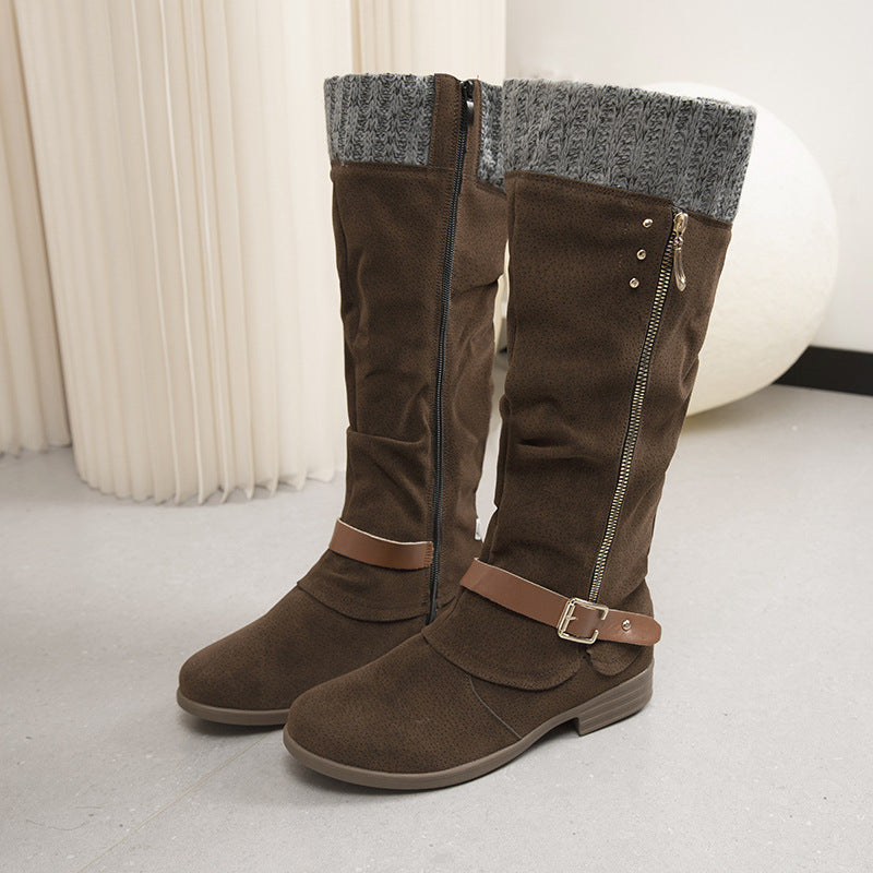 Botas Altas para Mujer con Tacón Ancho | Ideal para Invierno