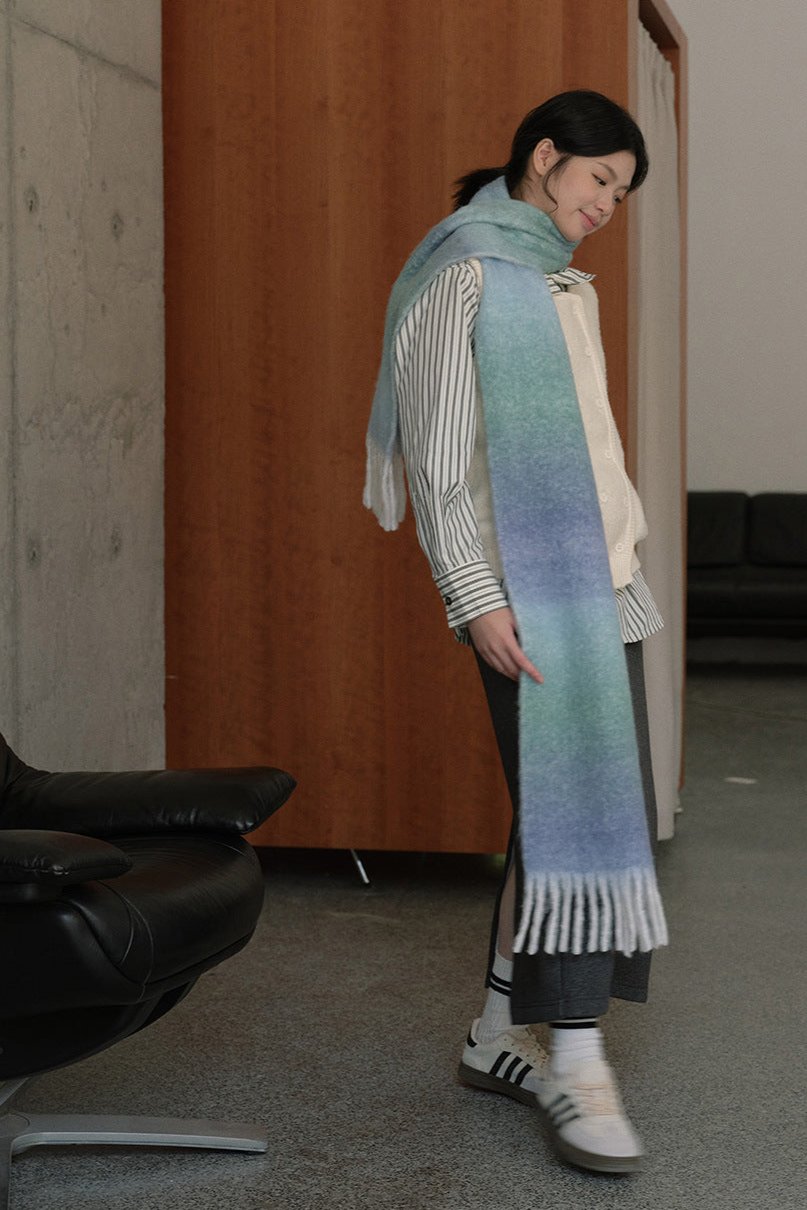 Bufanda Con Diseño Degradado Para Adultos | Ideal Para Uso Casual Y Viajes