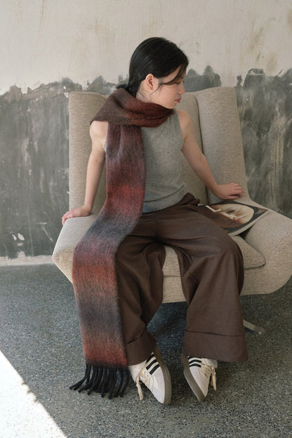 Bufanda Con Diseño Degradado Para Adultos | Ideal Para Uso Casual Y Viajes