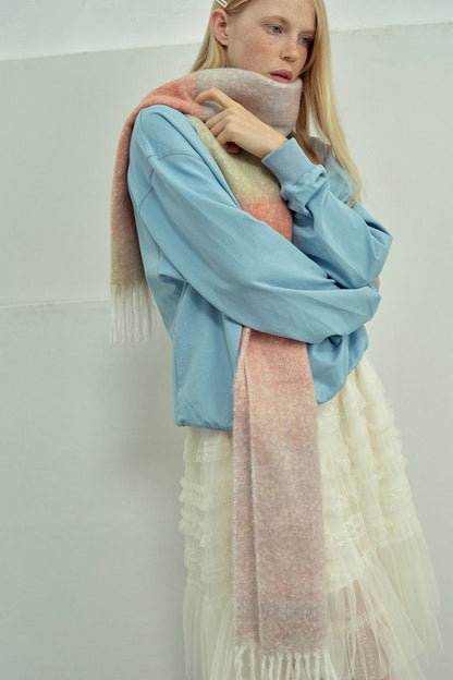 Bufanda Con Diseño Degradado Para Adultos | Ideal Para Uso Casual Y Viajes