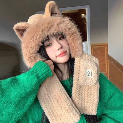 Accesorio 2 en 1 con Gorro y Bufanda para Niños y Adultos | Ideal para Salidas en Invierno