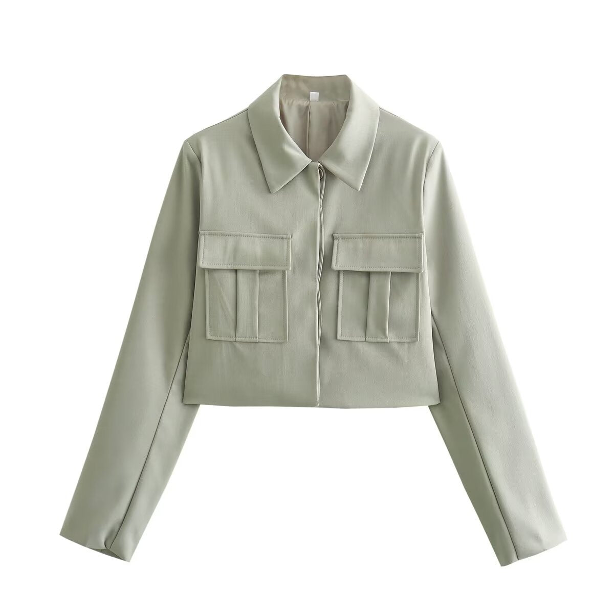 Conjunto De Dos Piezas con Chaqueta Corta y Pantalón Ancho para Adultos | Ideal para Uso Diario Y Entornos Profesionales