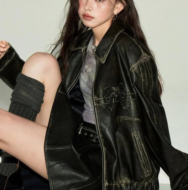 Chaqueta con Lazo En El Cuello para Mujer | Ideal para El Uso Diario