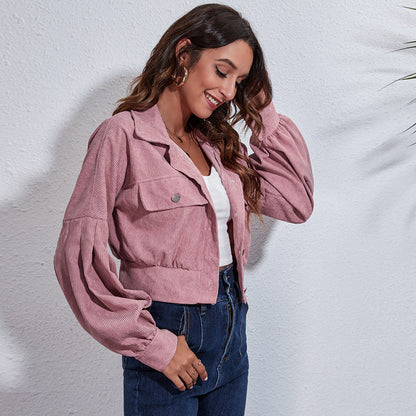 Chaqueta Corta Ajustada en la Cintura para Mujer | Ideal para Primavera, Otoño y Uso Diario