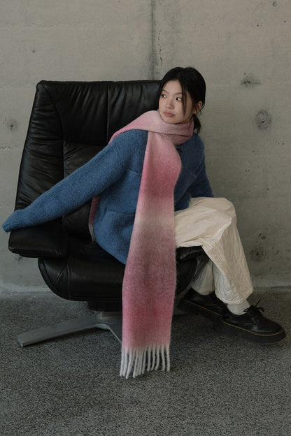 Bufanda Con Diseño Degradado Para Adultos | Ideal Para Uso Casual Y Viajes