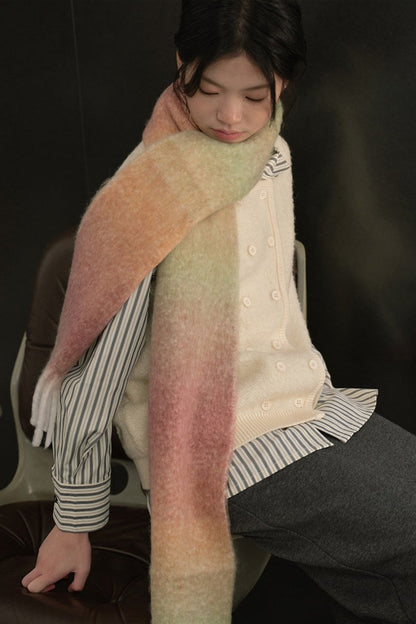 Bufanda Con Diseño Degradado Para Adultos | Ideal Para Uso Casual Y Viajes