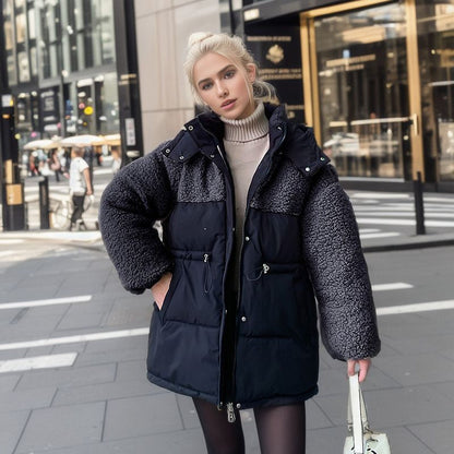 Abrigo Largo con Cintura Ajustable y Cierre Frontal para Mujer | Ideal para El Invierno