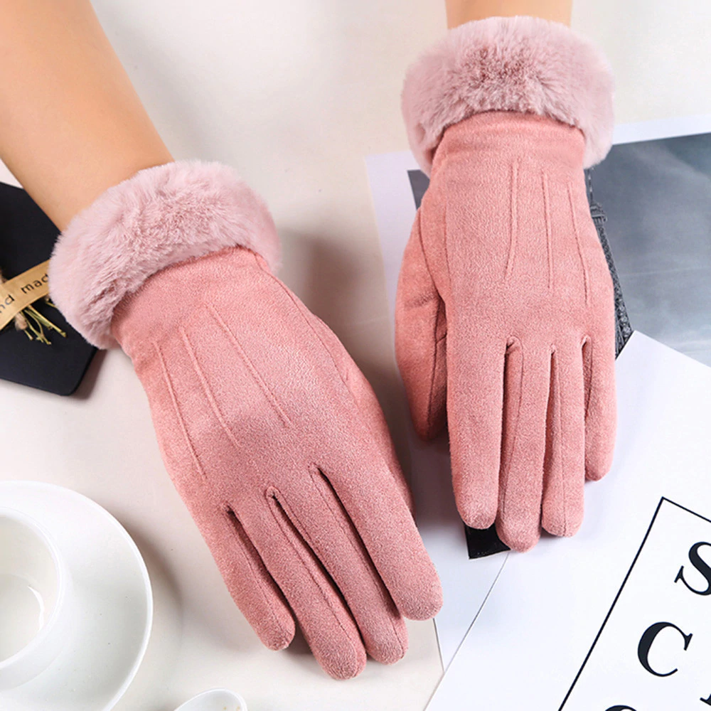 Guantes Con Borde Funcional Para Adultos | Ideales Para Invierno