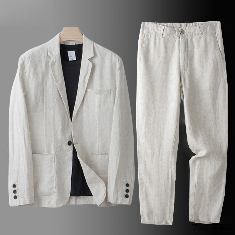 Conjunto Dos Piezas con Blazer de Corte Holgado y Pantalón Recto para Adultos | Ideal para Contextos Semi-Formales