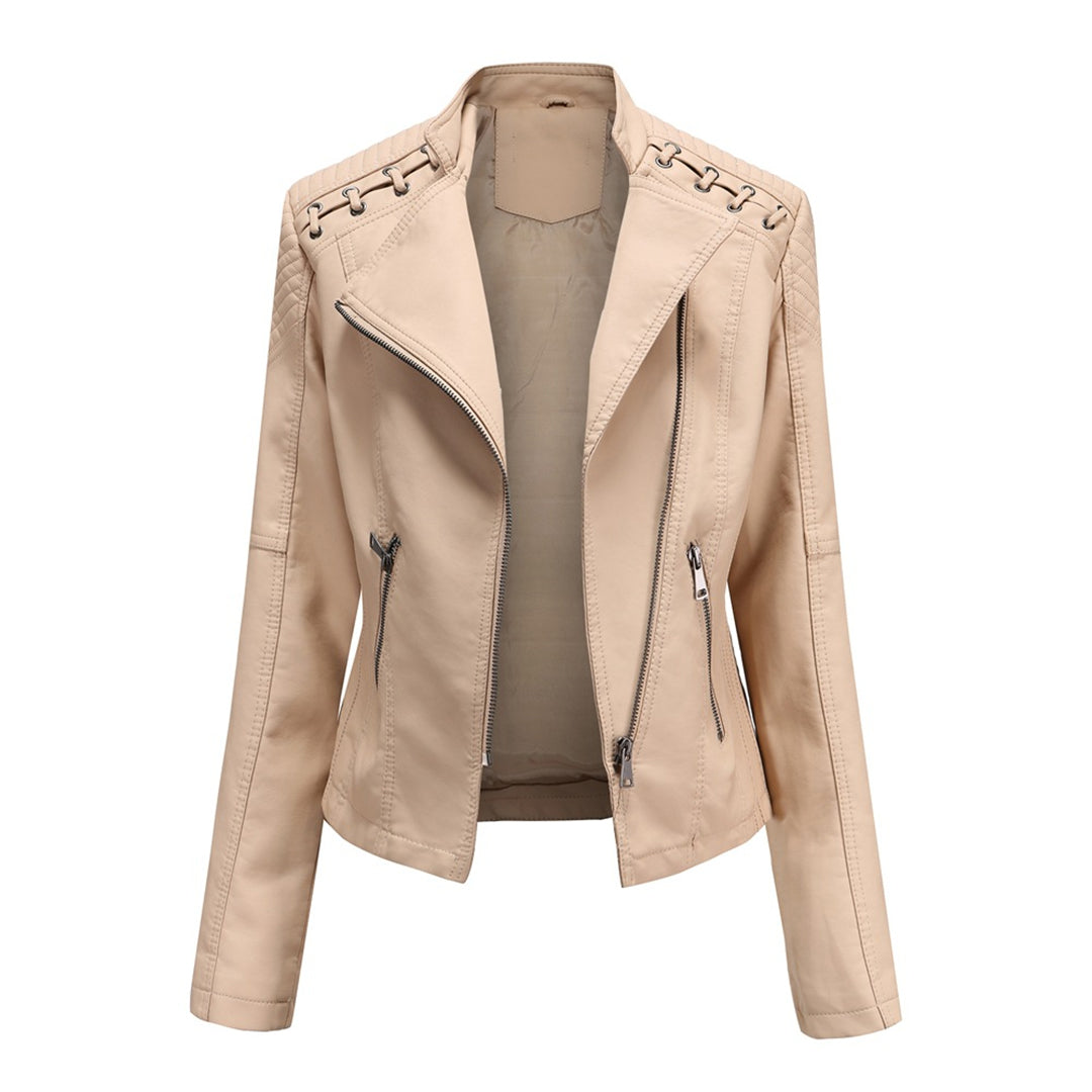 Chaqueta con Cremallera Frontal y Cuello Alto para Mujer | Ideal para Uso Diario en Exterior