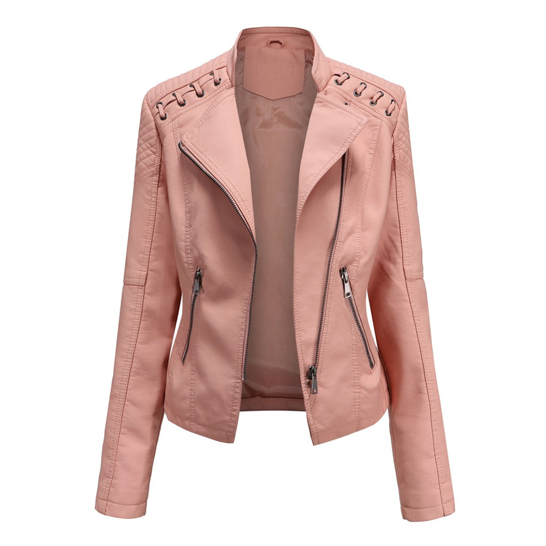 Chaqueta con Cremallera Frontal y Cuello Alto para Mujer | Ideal para Uso Diario en Exterior