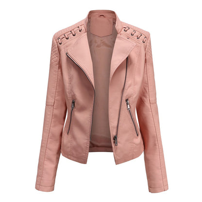 Chaqueta con Cremallera Frontal y Cuello Alto para Mujer | Ideal para Uso Diario en Exterior