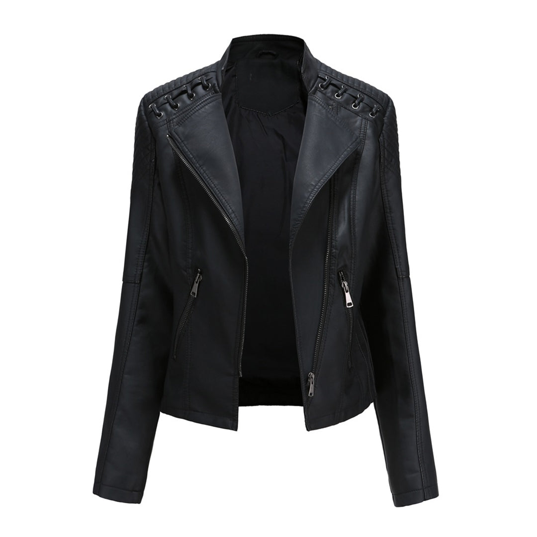 Chaqueta con Cremallera Frontal y Cuello Alto para Mujer | Ideal para Uso Diario en Exterior