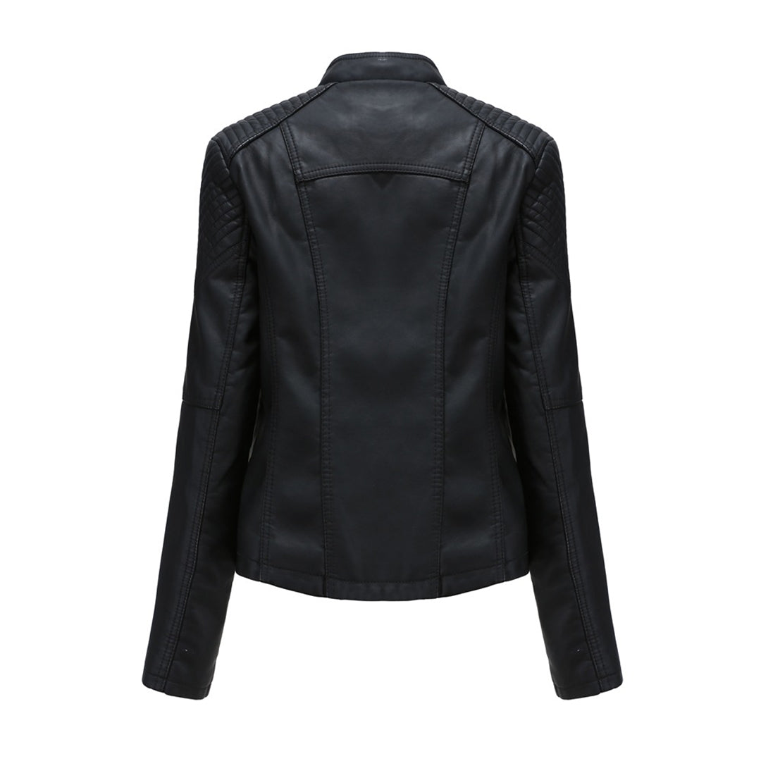Chaqueta con Cremallera Frontal y Cuello Alto para Mujer | Ideal para Uso Diario en Exterior