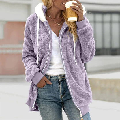 Chaqueta Larga con Capucha para Mujer | Ideal para Uso Diario o en Casa