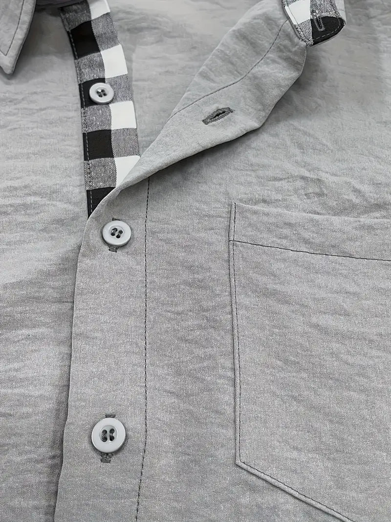 Camisa de Manga Larga con Cierre Abotonado para Hombre | Ideal para Uso Diario y Entornos Profesionales