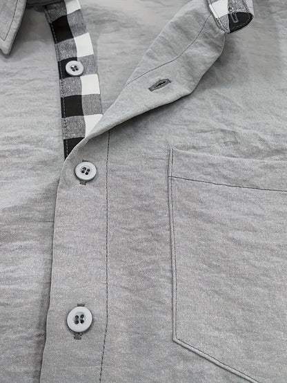 Camisa de Manga Larga con Cierre Abotonado para Hombre | Ideal para Uso Diario y Entornos Profesionales