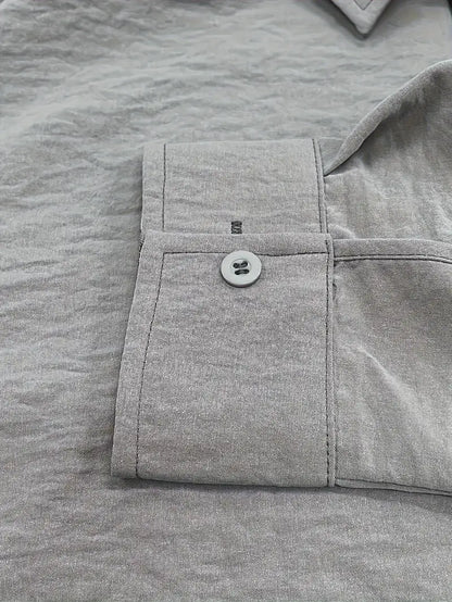 Camisa de Manga Larga con Cierre Abotonado para Hombre | Ideal para Uso Diario y Entornos Profesionales