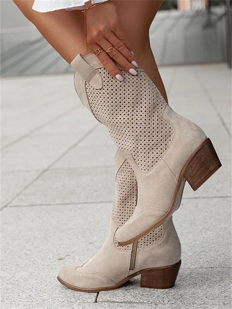 Botas Vaqueras Con Diseño Occidental Para Mujer | Ideal Para Ocasiones Informales Y Especiales