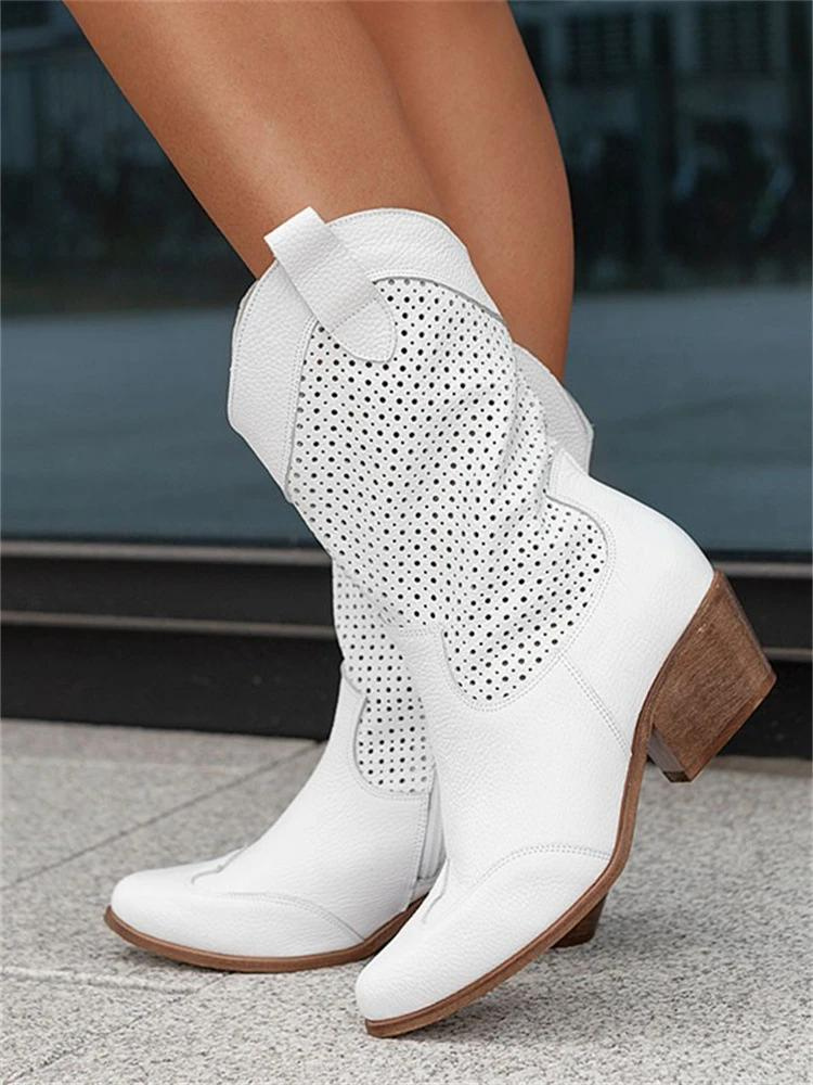 Botas Vaqueras Con Diseño Occidental Para Mujer | Ideal Para Ocasiones Informales Y Especiales
