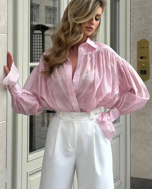 Blusa De Corte Amplio Para Mujer | Ideal Para Uso Profesional Y Diario