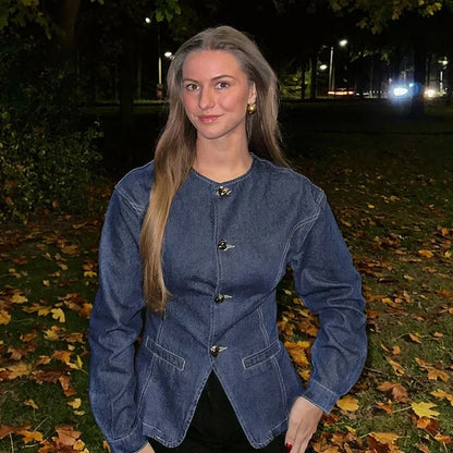 Conjunto De Chaqueta Entallada y Pantalón De Pierna Ancha De Cintura Alta para Mujer | Ideal para Uso Diario y Salidas