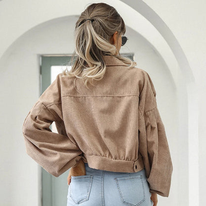 Chaqueta Corta Con Cierre De Botones Para Mujer | Ideal Para Uso Diario