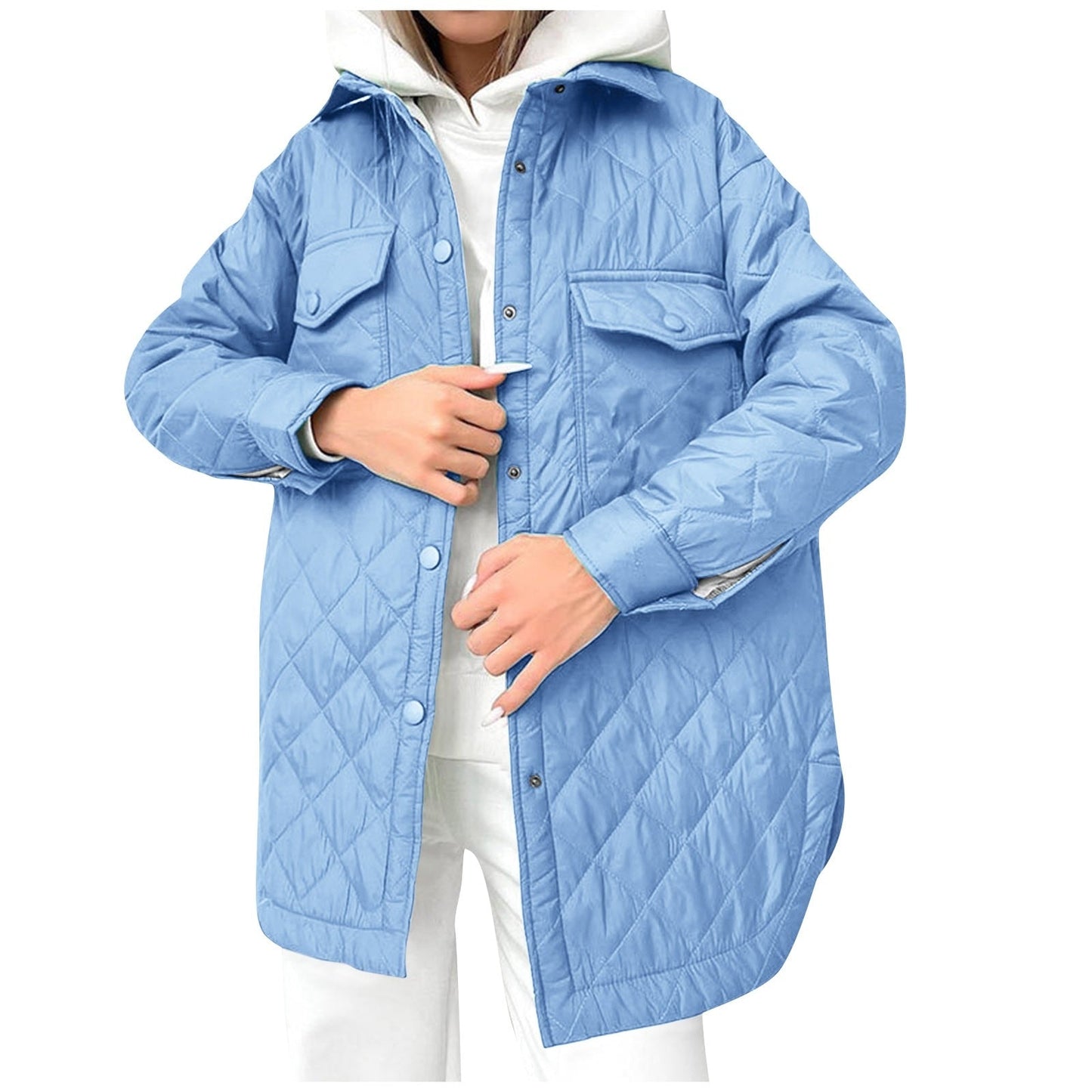 Chaqueta Larga con Cierre de Presión para Mujer | Ideal para Invierno