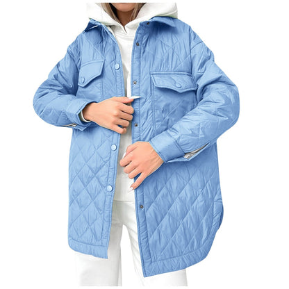 Chaqueta Larga con Cierre de Presión para Mujer | Ideal para Invierno