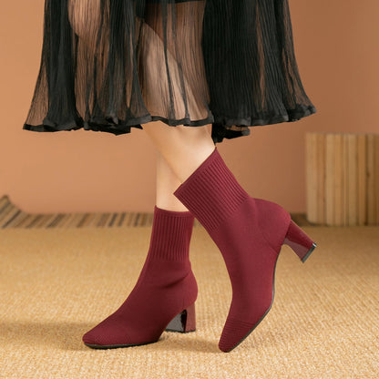 Botines Con Tacón Medio Para Mujer | Ideal Para Uso Diario
