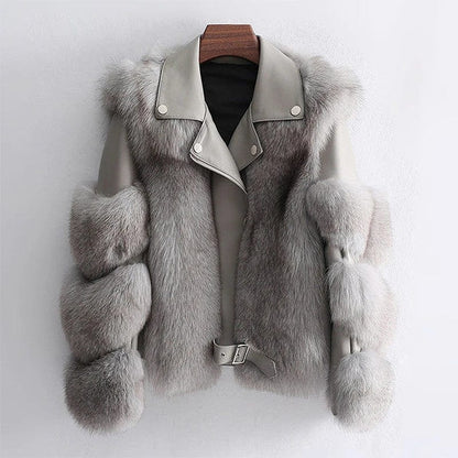 Chaqueta Con Cierre de Cremallera y Cinturón en la Cintura Para Mujer | Ideal Para La Temporada Fría