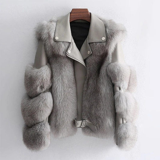 Chaqueta Con Cierre de Cremallera y Cinturón en la Cintura Para Mujer | Ideal Para La Temporada Fría