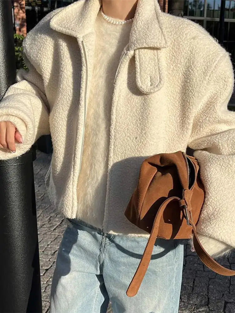 Chaqueta Corta con Cierre de Cremallera para Mujer | Ideal para Otoño e Invierno