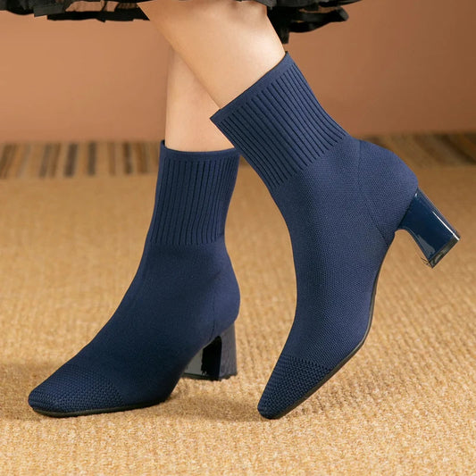 Botines Con Tacón Medio Para Mujer | Ideal Para Uso Diario