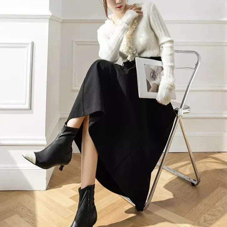 Falda de Corte Recto para Mujer | Ideal para Uso Profesional o Diario