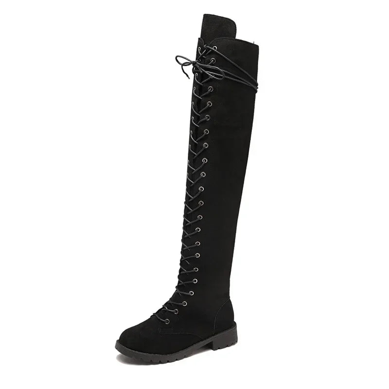 Botas Overknee con Cordones para Mujer | Ideal para Varias Temporadas