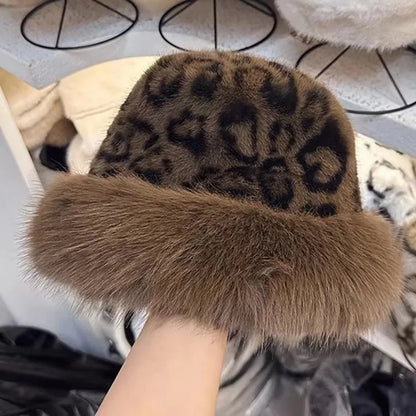 Sombrero con Cobertura de Orejas y Estampado Animal para Mujer | Ideal para Invierno