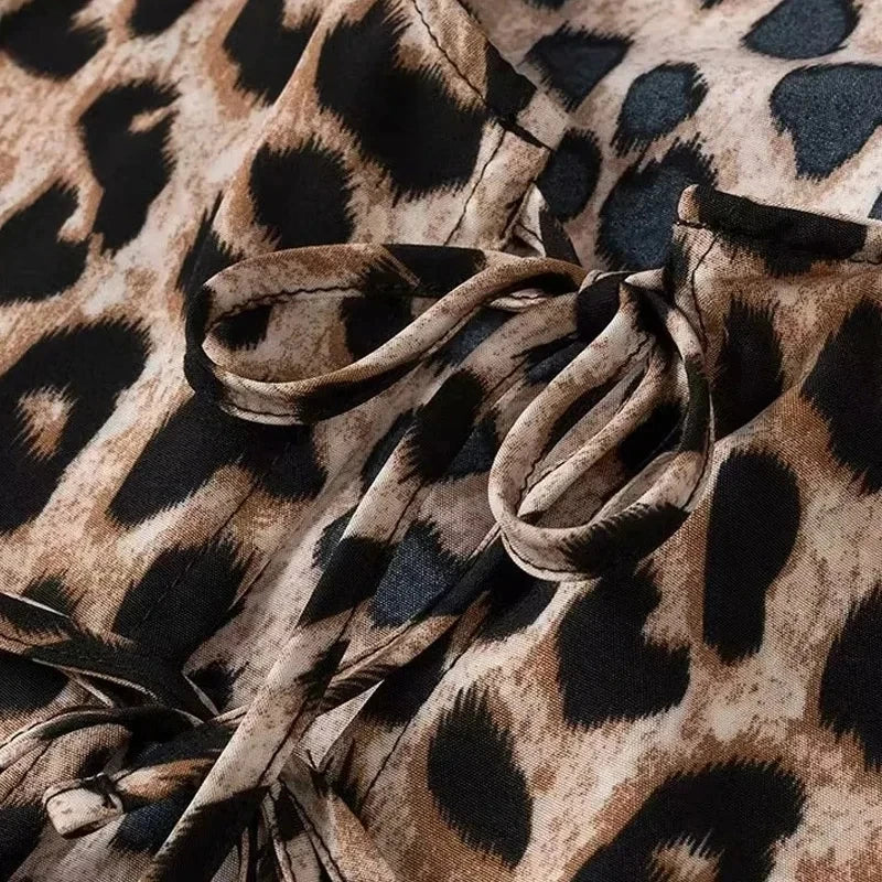 Crop Top Con Estampado Animal Y Cuello Redondo Para Mujer | Ideal Para Uso Diario O Salidas Informales