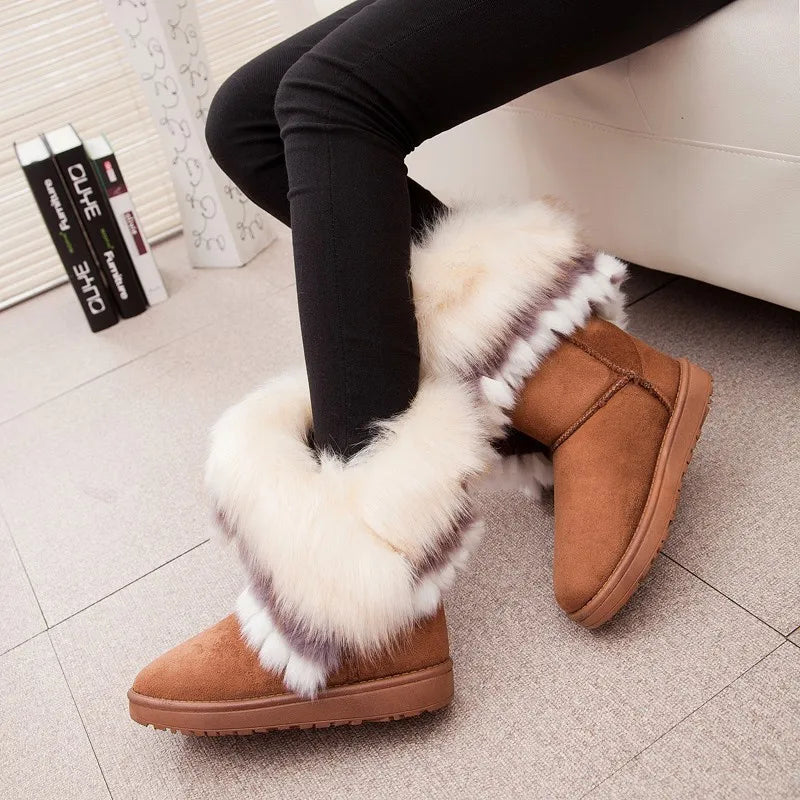 Botas De Invierno Con Forro Interior Y Diseño Cerrado Para Mujer | Ideal Para Invierno