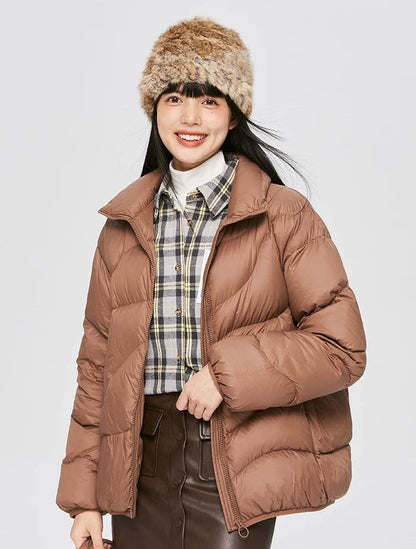 Chaqueta Acolchada con Cierre De Cremallera para Mujer | Ideal para Actividades Al Aire Libre En Invierno