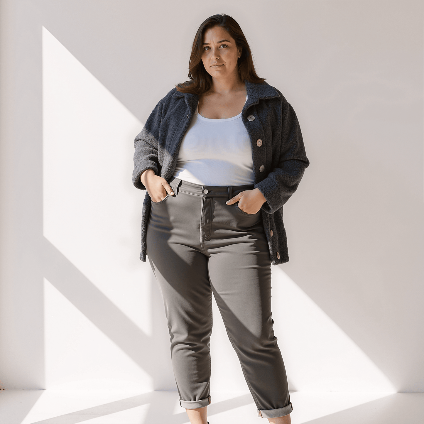 Abrigo con Botones Visibles y Corte Amplio para Mujer | Ideal para Uso Diario en Días Fríos