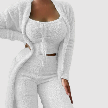 Conjunto de Tres Piezas con Corte Relajado para Adultos | Ideal para Uso Diario