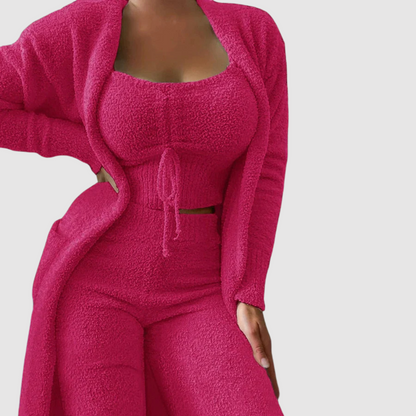 Conjunto de Tres Piezas con Corte Relajado para Adultos | Ideal para Uso Diario