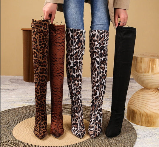 Botas Altas para Mujer con Diseño Estampado | Ideal para Invierno