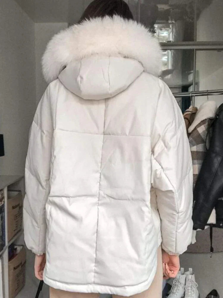 Manteco Largo con Capucha y Cierre de Botones para Mujer | Ideal para Invierno
