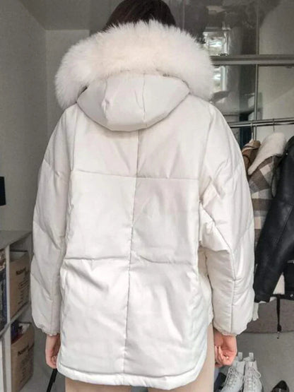 Manteco Largo con Capucha y Cierre de Botones para Mujer | Ideal para Invierno
