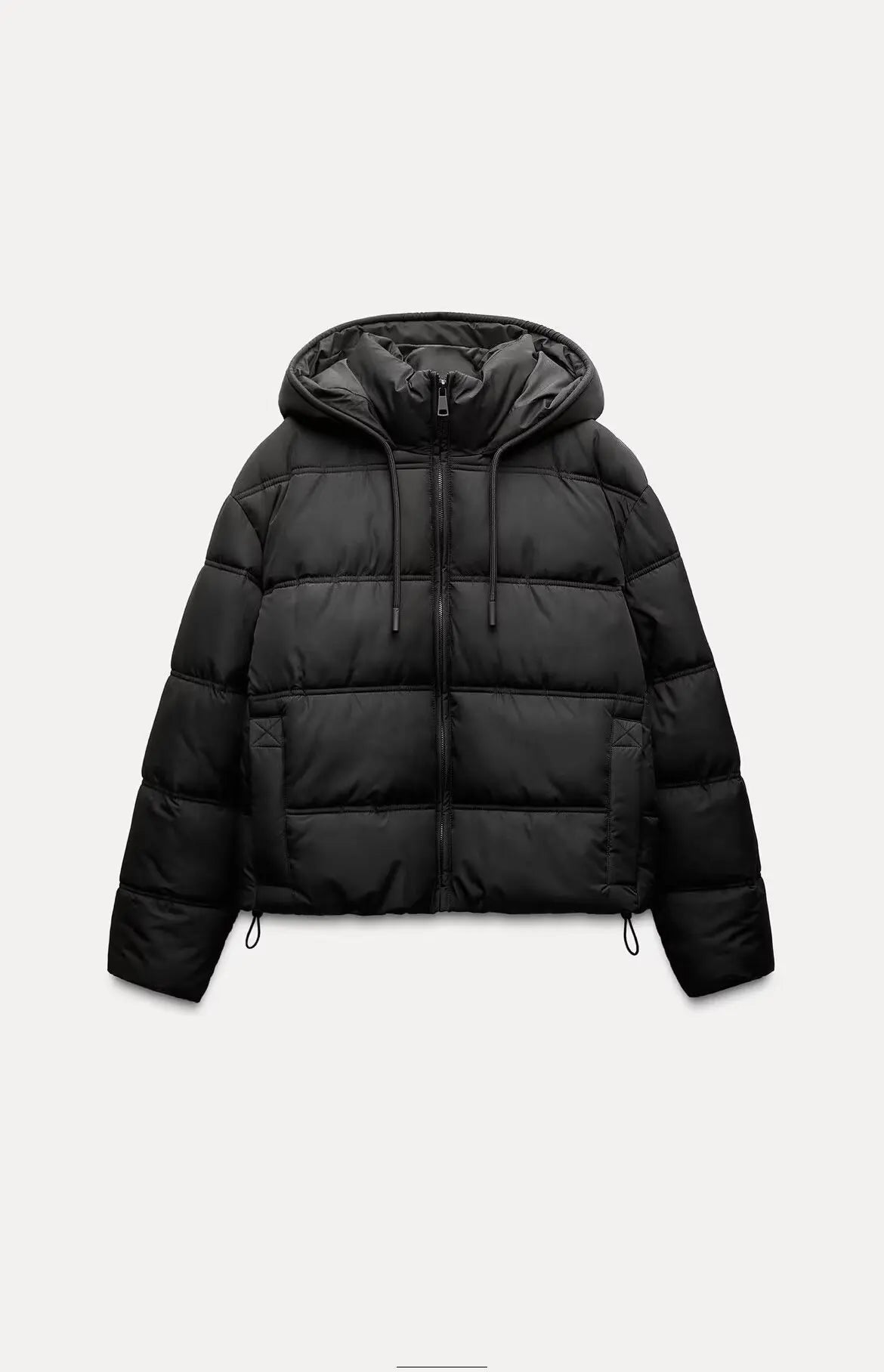 Chaqueta Acolchada Corta con Capucha para Mujer | Uso Diario en Otoño e Invierno