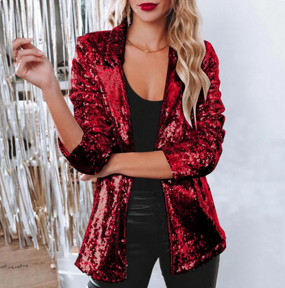 Blazer con Diseño De Paillettes para Mujer | Ideal para Eventos